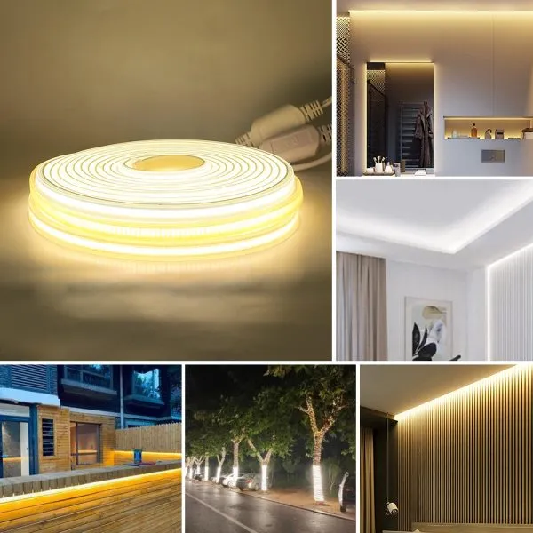 110V 220V High Voltage Waterproof COB LED Strip Light