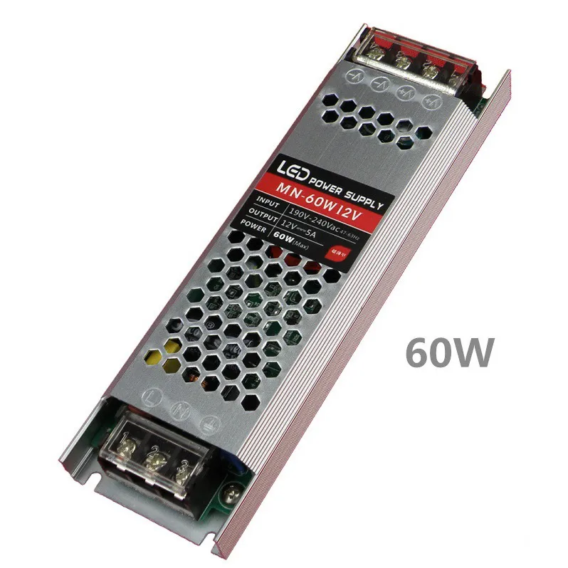 12V BAR SLIM MODEL LED POWER SUPPLY FOR LED STRIP LIGHT