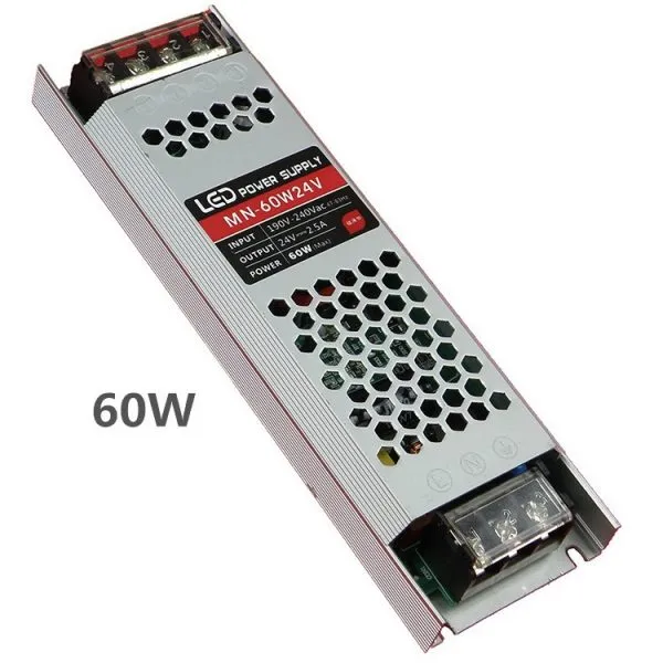 24V BAR SLIM MODEL LED POWER SUPPLY FOR LED STRIP LIGHT